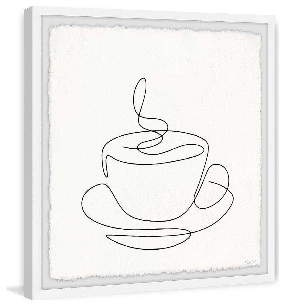 "It's Coffee Time" Framed Painting Print, 24x24