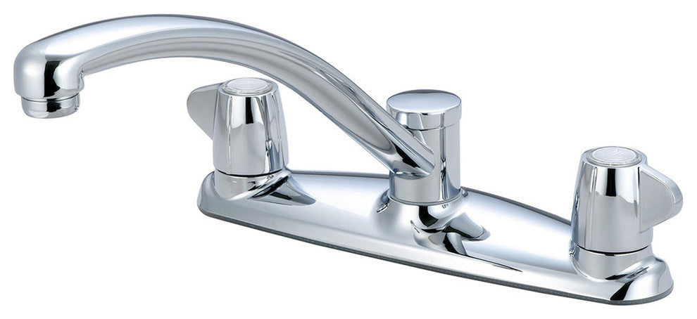 Two Handle Kitchen Faucet, Polished Chrome