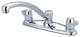 Two Handle Kitchen Faucet, Polished Chrome