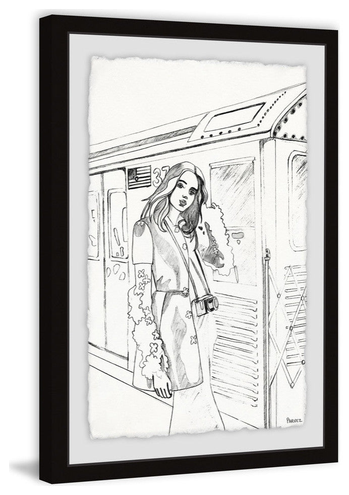 "Tram Fashion" Framed Painting Print, 30"x45"