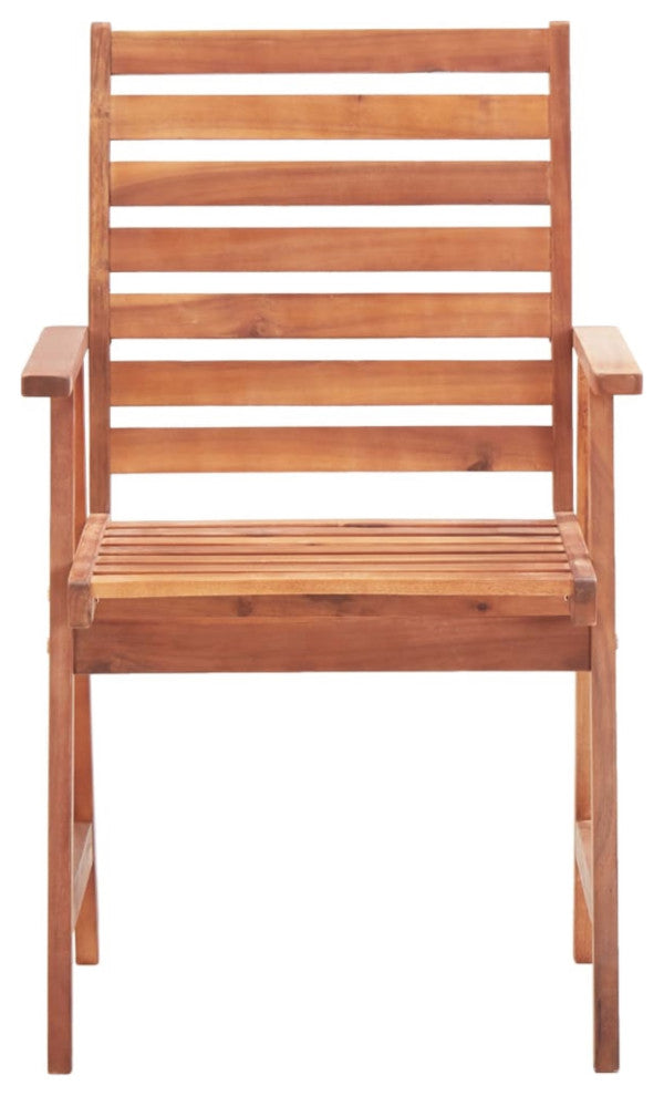 Vidaxl Outdoor Dining Chairs 3-Piece With Cushions Solid Acacia Wood