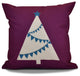 Garland Tree Pillow, Purple, 16"x16"