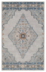 Timeless Britson Hand Made Indoor Area Rug, 5'x8', Blue