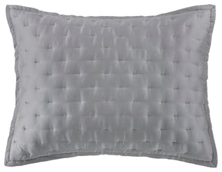 Lyocell Quilt Pillow Sham Set, 2 Piece, Gray, King