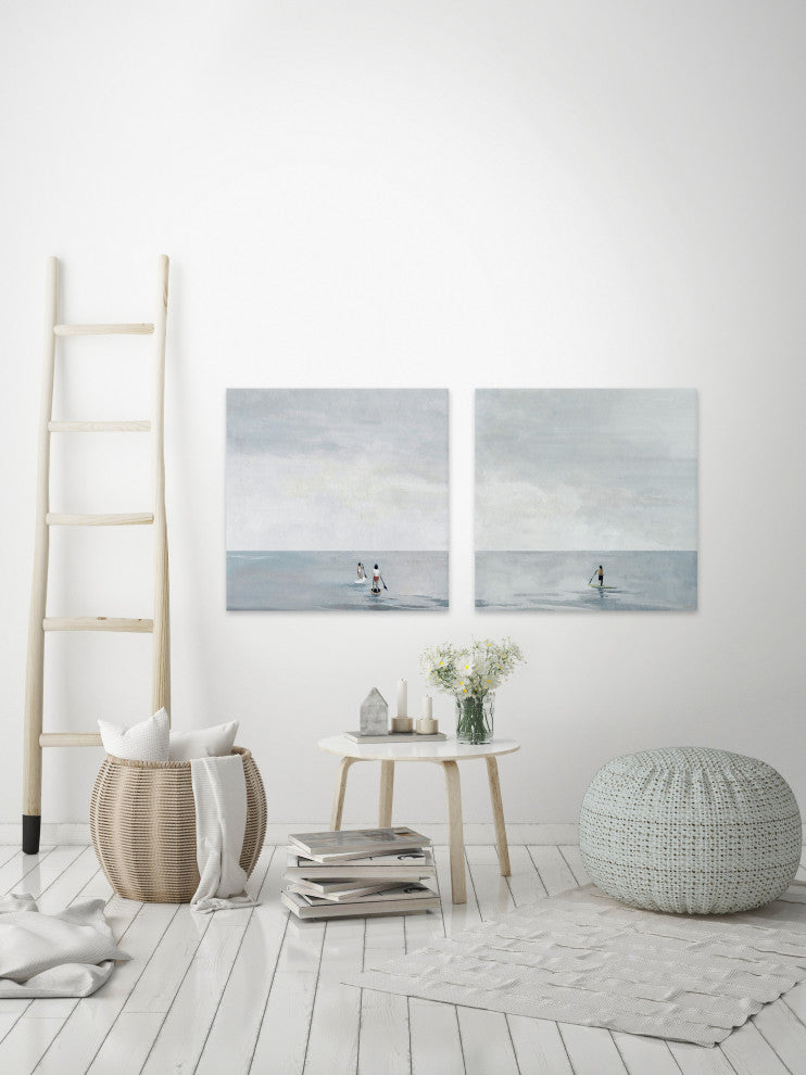 Paddle Boarding Diptych, 96"x48"