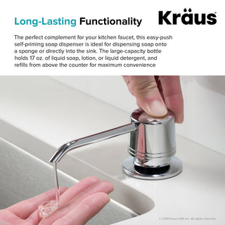 Kraus KSD-31 Deck Mounted Soap Dispenser - Stainless Steel