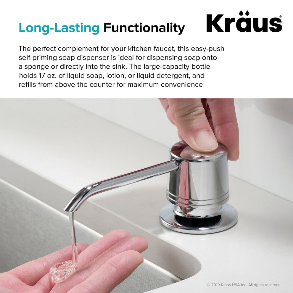 Kraus KSD-31 Deck Mounted Soap Dispenser - Stainless Steel