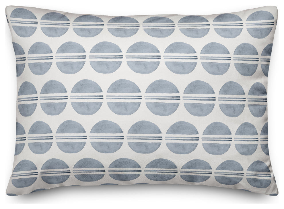 Watercolor Circle Pattern 14x20 Spun Poly Pillow