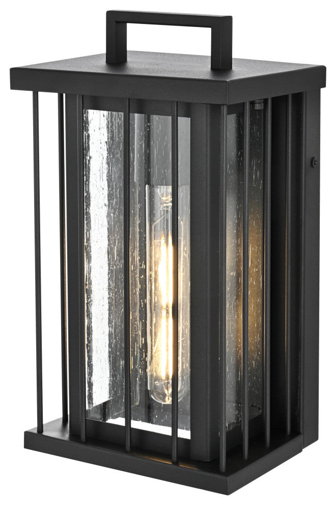 Home Living 6.5" Outdoor Wall Sconce, Black