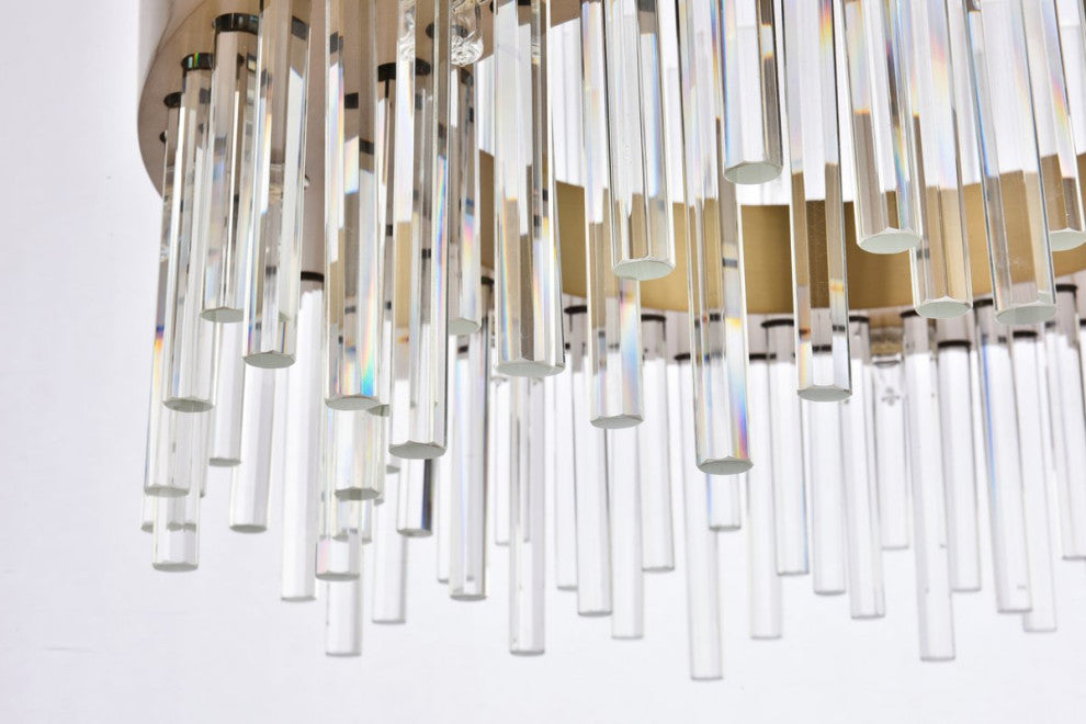 Contemporary Gold 14-Light Chandelier