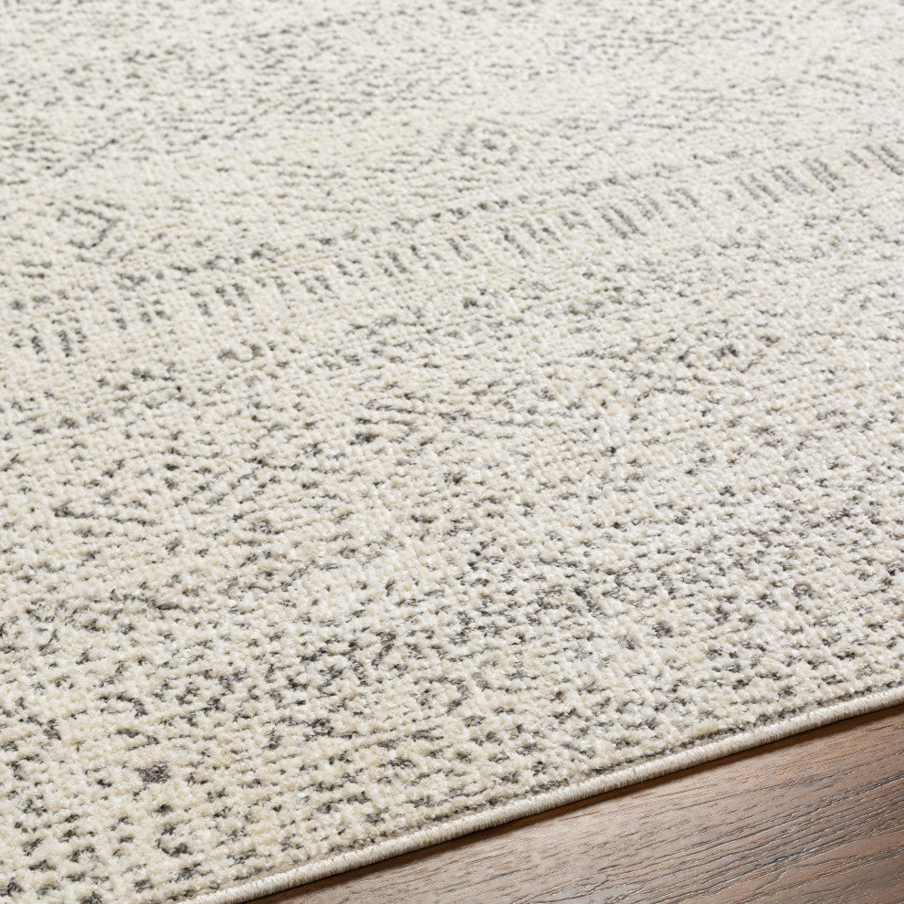 Surya La Boheme LHB-2302 Machine Woven Area Rug, Ivory, 5'3" x 7'
