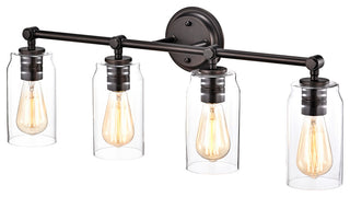 CHLOE Lighting Joyce Contemporary 4-Light Bath Vanity Fixture, Rubbed Bronze