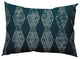 Pyramid Stripe Decorative Lumbar Pillow, Teal, 14x20"