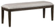 Sunset Trading Cali 50" Contemporary Wood Dining Bench in Gray/Brown