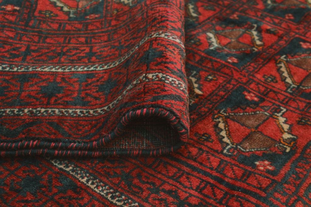 Fine Vintage Distressed Marc Rust/Navy Rug, 3'9x5'10
