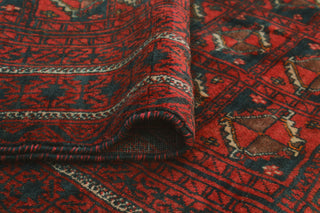 Fine Vintage Distressed Marc Rust/Navy Rug, 3'9x5'10