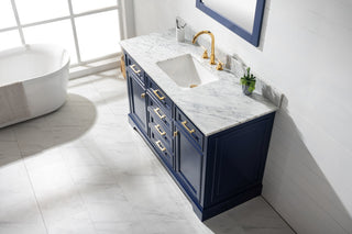 Milano 54" Single Sink Vanity, Blue