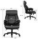 Big & Tall Office Chair 500lbs with 6-Point Massage Wide Seat & Padded Armrests