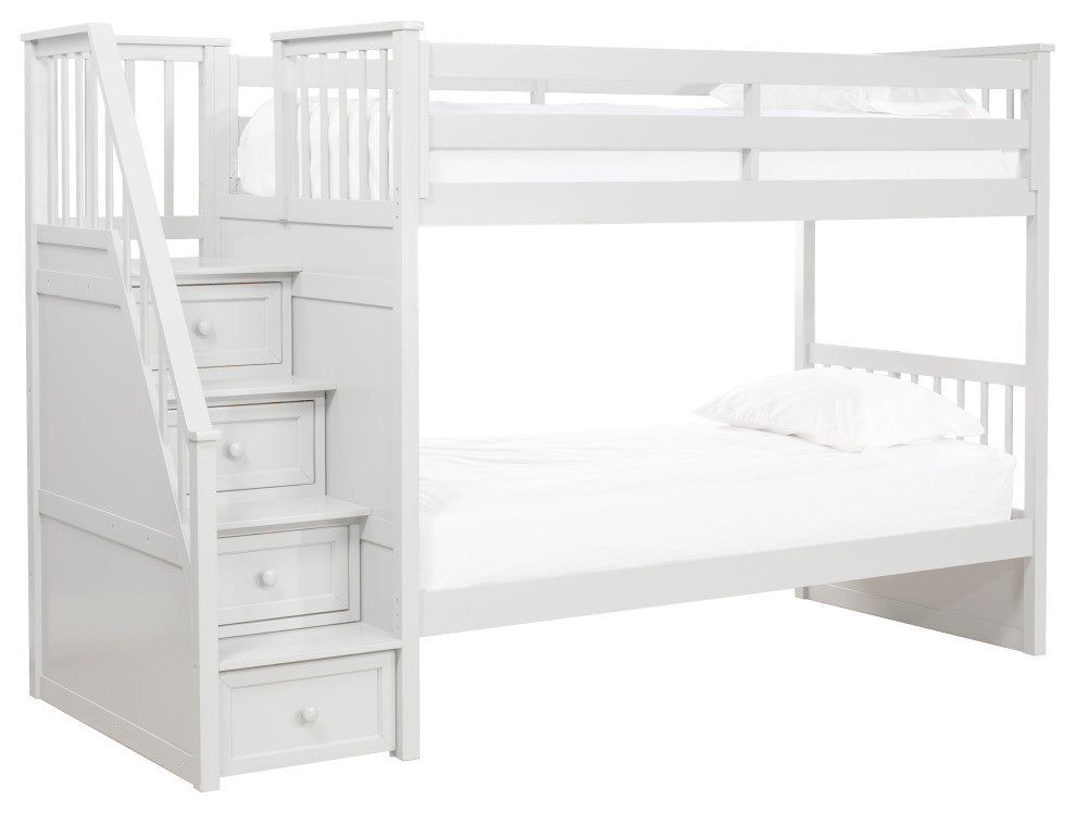 Hillsdale Schoolhouse 4.0 Wood Full Lower Stair Loft Bed