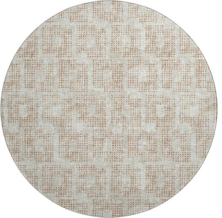 Premium Machine Washable Mayfield AMF33 Spice 8' x 8' Round Rug