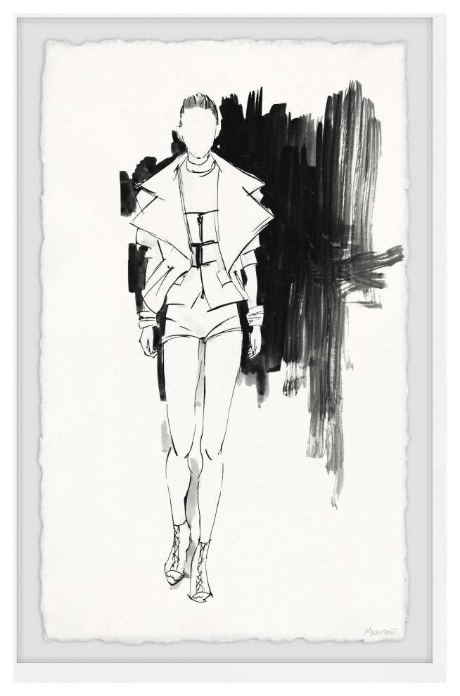 "Own the Runway" Framed Painting Print, 16x24