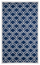 Safavieh Amherst Amt402P Animal Print Outdoor Rug, Navy/Beige, 4'0" X 6'0"