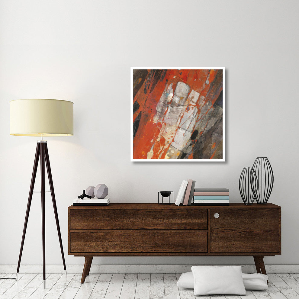 "Hot Lava" Digital Paper Print by Albena Hristova, 38"x38"