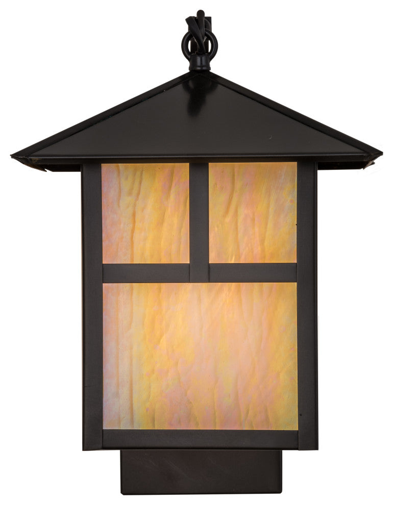 9W Seneca T Mission Curved Arm Wall Sconce