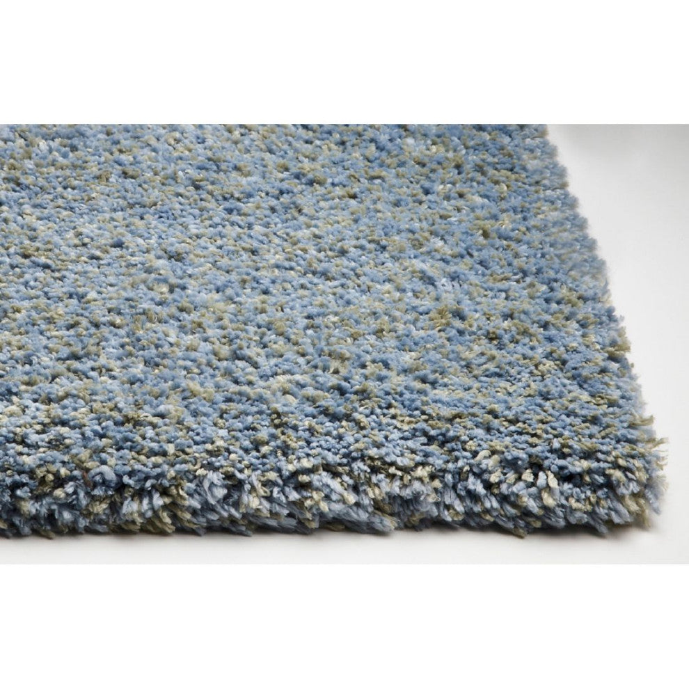 KAS Bliss 1582 Blue Heather Shag Area Rug, 2'3" x 7'6" Runner