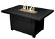 Sunbeam Serenity Modern Style Aluminum Fire Table in Black Finish