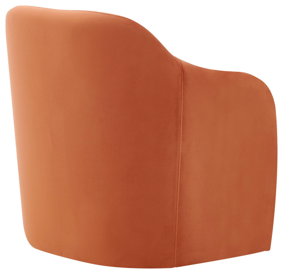 Zella Fabric Accent Arm Chair, Alamo Terracotta
