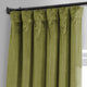 Signature Plush Velvet Blackout Curtain Single Panel, Jalapeno Green, 50wx108l