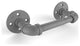 Pipeline 2 Post Toilet Paper Holder, Matte Gray