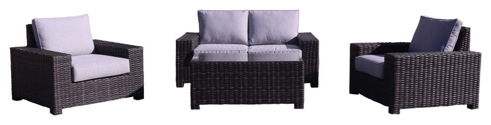 Courtyard Casual St Lucia Loveseat With Cushions