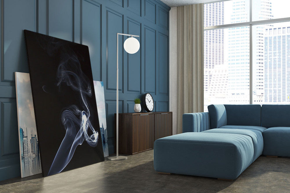 "Steel Smoked and Grey" Fine Art Giant Canvas Print, 48"x72"
