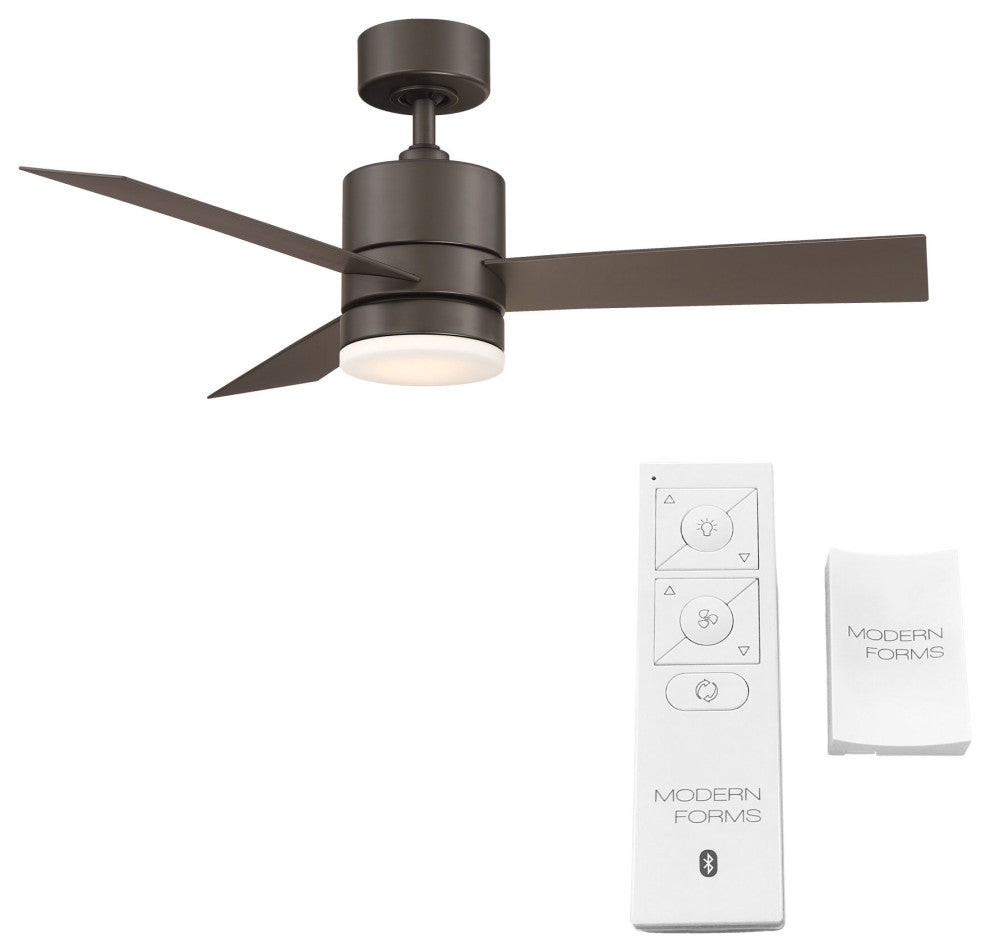 Axis 3-Blade Smart Ceiling Fan 44" Bronze, 2700K LED Kit