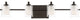 Quoizel KLT8604WTLED Four Light Bath Fixture, Western Bronze Finish