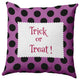 Trick or Treat Dots Accent Pillow, Orchid, 20"x20"
