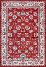 Modern Persian Vintage Moroccan Red/Cream 4'x6' Area Rug