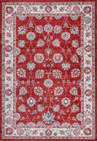 Modern Persian Vintage Moroccan Red/Cream 4'x6' Area Rug
