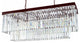 Artistry Lighting Reston Rectangular Chandelier 48x16x18, Brown