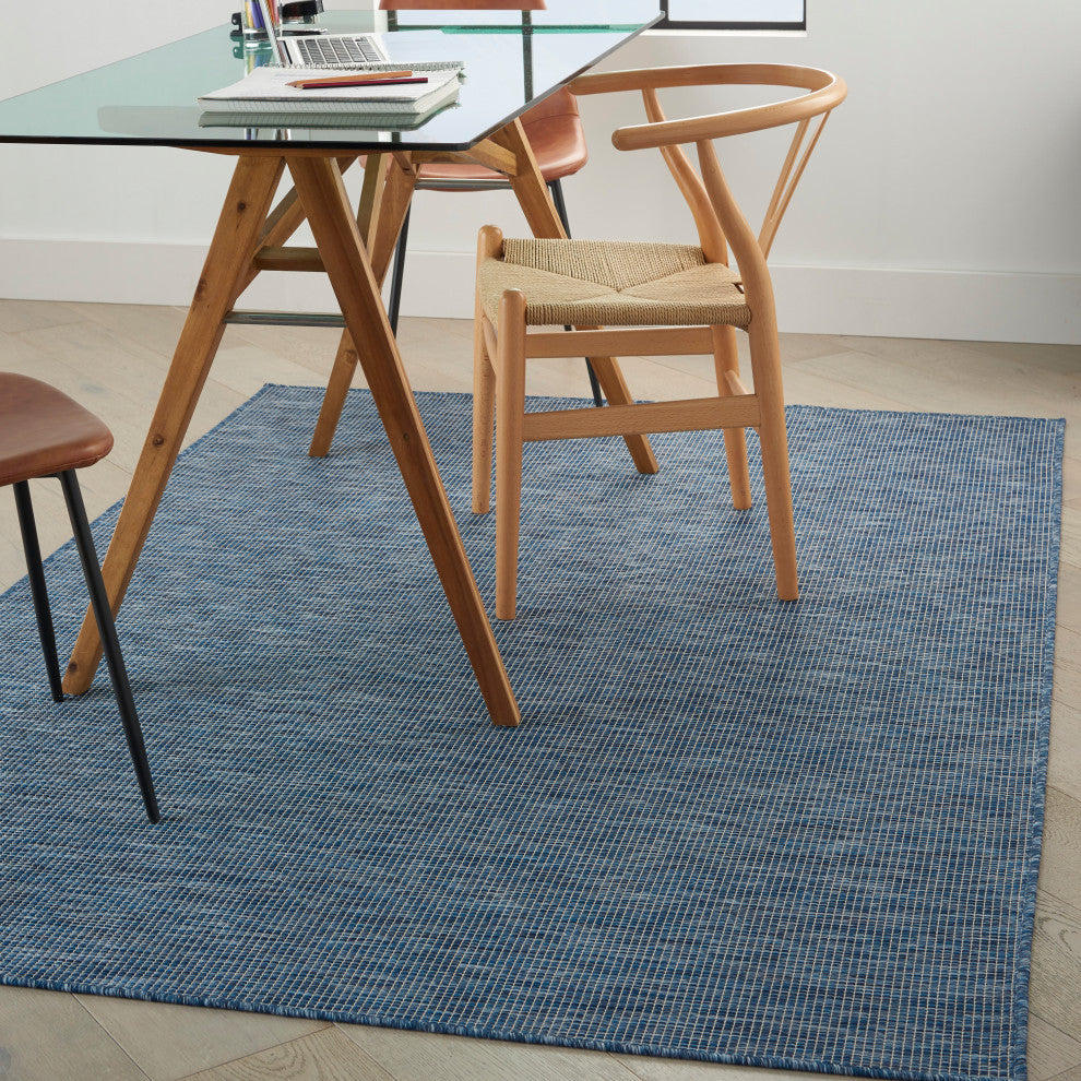 Nourison Positano Contemporary Area Rug, Navy Blue, 3'x5'