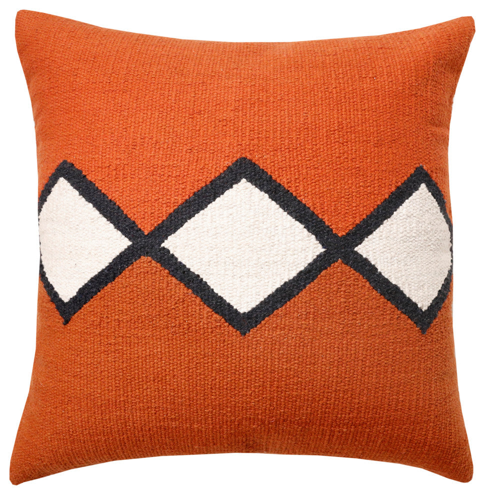 Southwestern Woven Center Diamond Throw Pillow, 20" x 20"