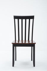 Bloomington Dining Chair, Set of 2, Black/Cherry