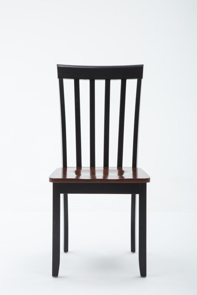 Bloomington Dining Chair, Set of 2, Black/Cherry