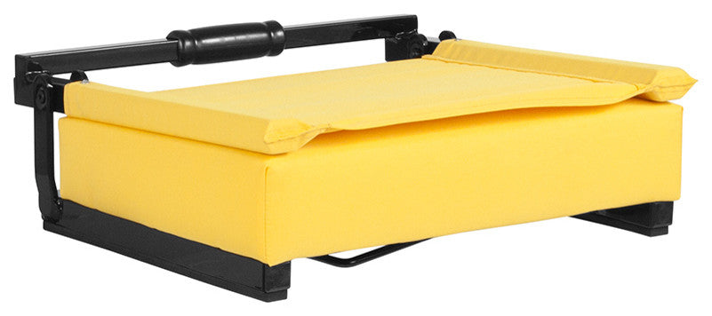 Grandstand Comfort Seats by Flash with Ultra-Padded Seat, Yellow