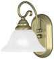 Livex Lighting 1 Light Antique Brass Bath Light - 6101-01