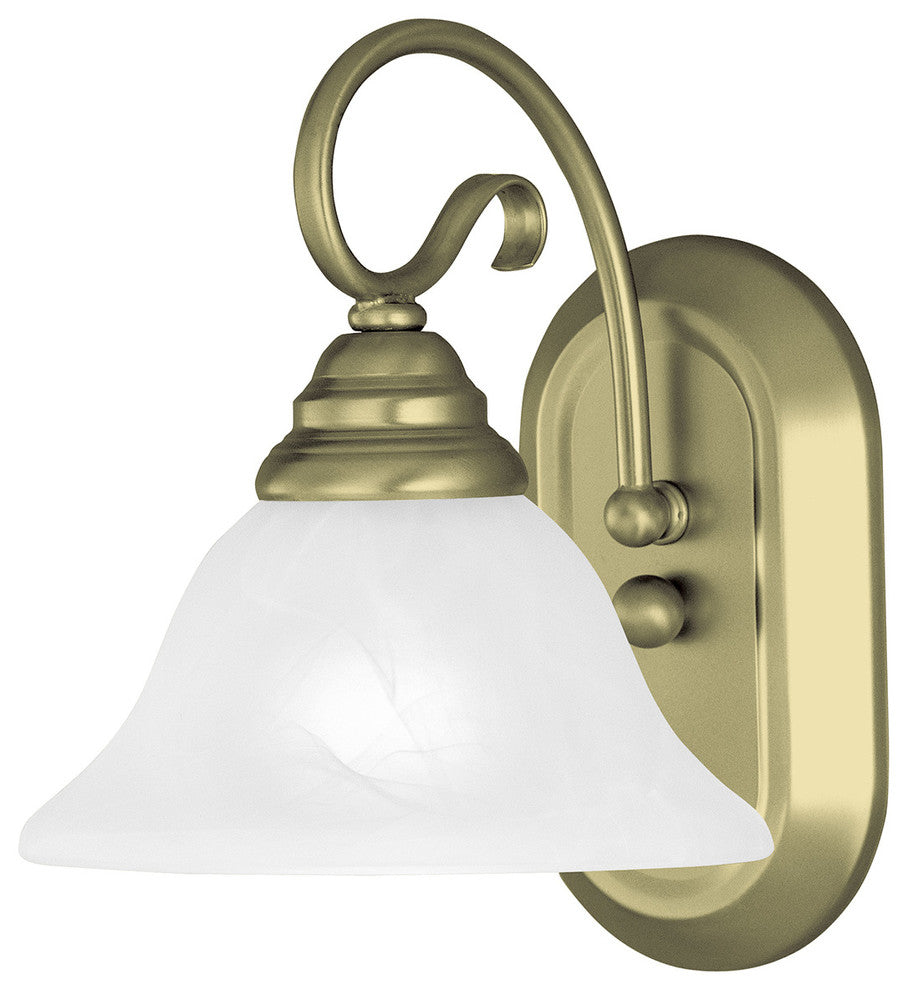 Livex Lighting 1 Light Antique Brass Bath Light - 6101-01