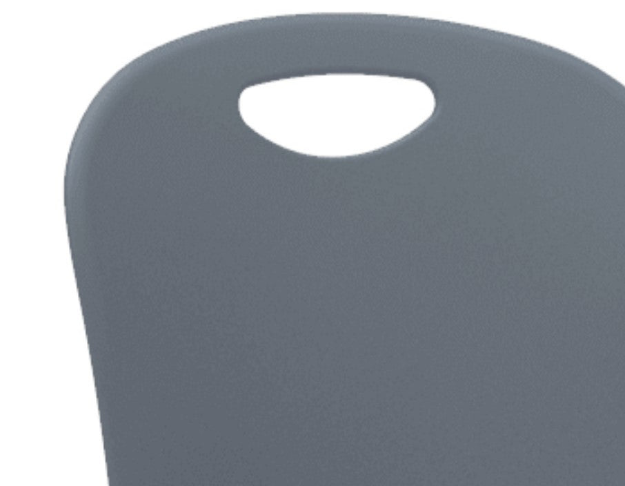 Unique Office Task Chair, Swiveling Armless Design With Ergonomic Seat, Gray