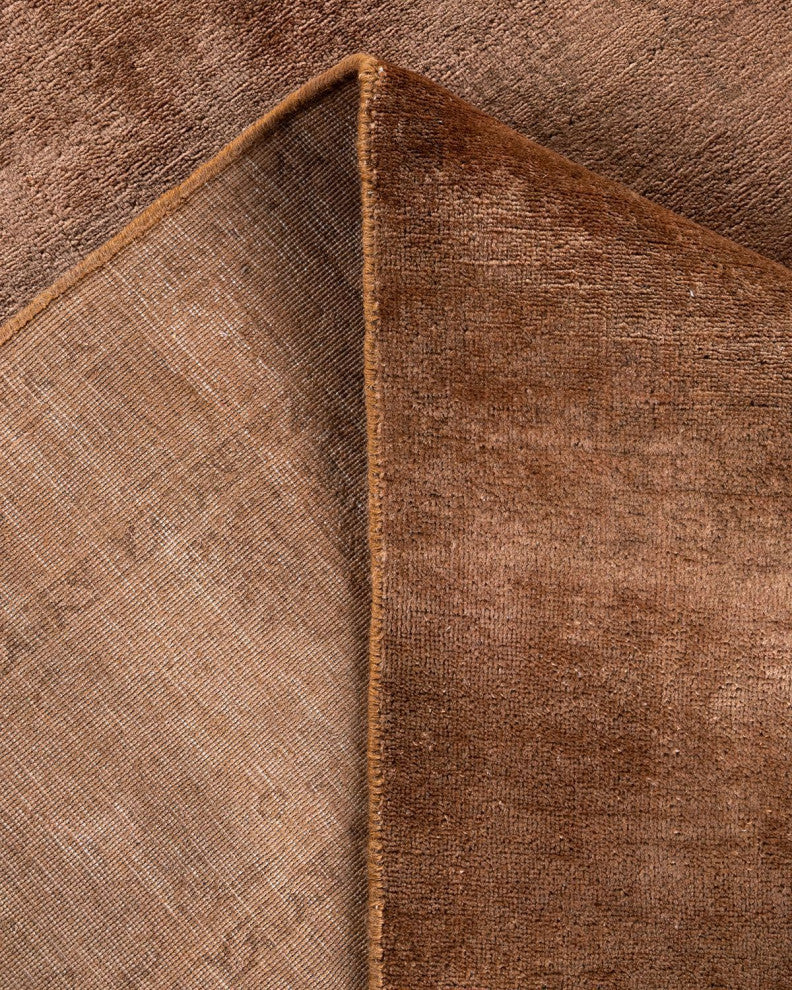 Overdyed, One-of-a-Kind Hand-Knotted Area Rug Gold, 8'0"x10'2"